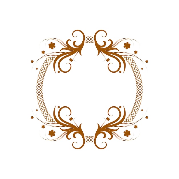 Vector circle ornament logo