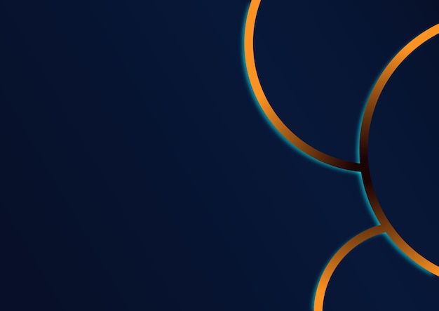 Circle path dark blue background