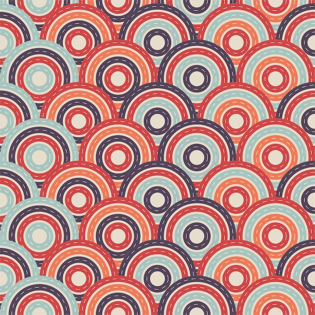 Vector circle pattern background