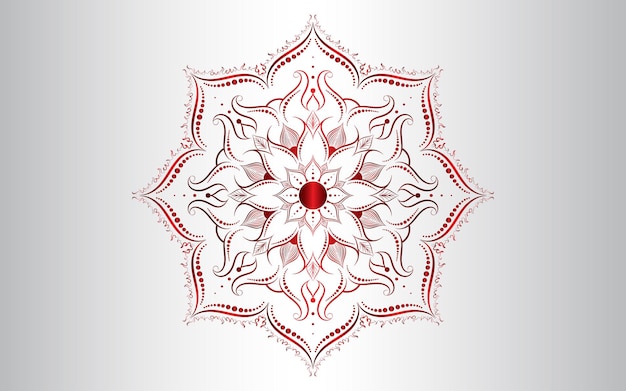 Circle pattern petal flower of mandala with colorfulVector floral mandala patterns unique design with white backgroundHand drawn pattern