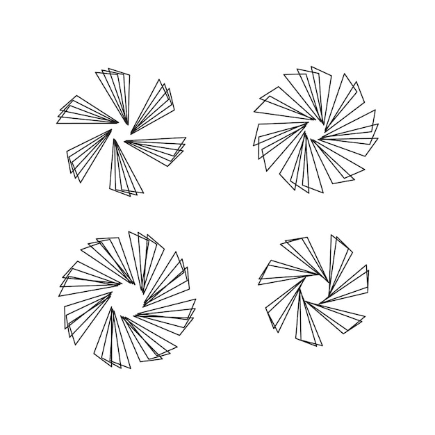 Circle pattern sunburst