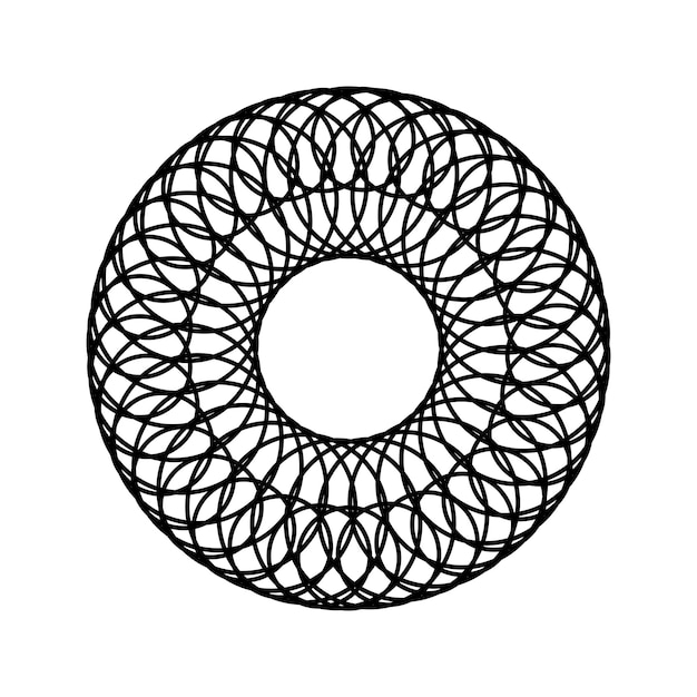 Circle radial motif icon