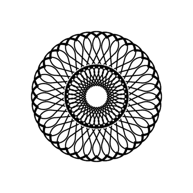 Circle radial motif icon