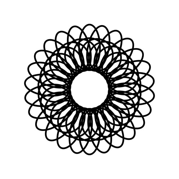 circle radial motif icon