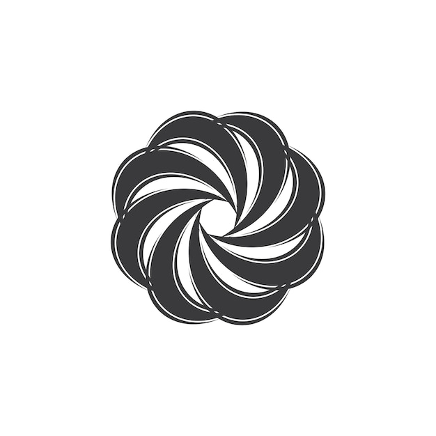 Circle Ring swirl Abstract Logo Vector