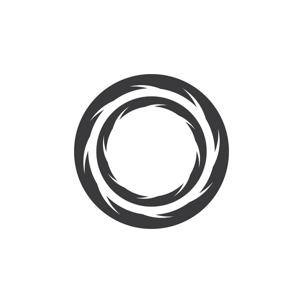 Circle Ring swirl Abstract Logo Vector