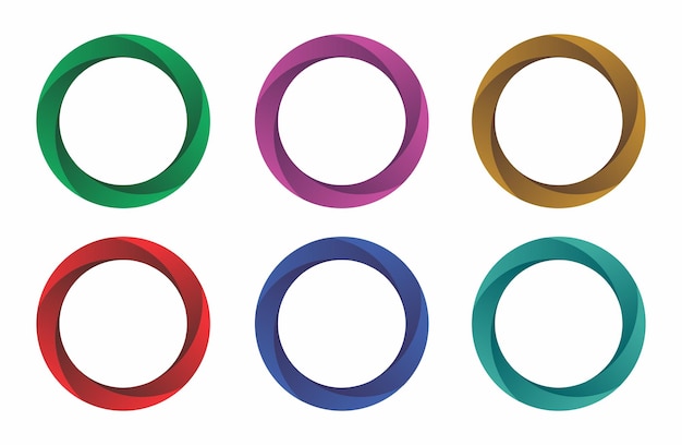 Circle shape with different colors