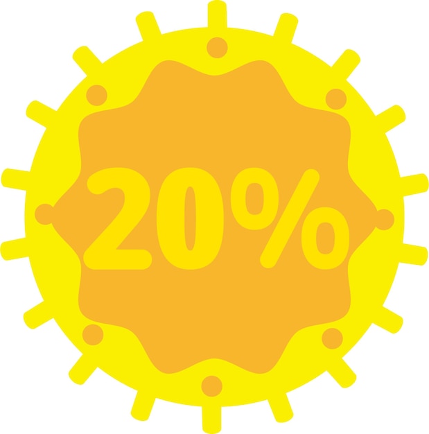 Circle sun waveform special sale icon vector style