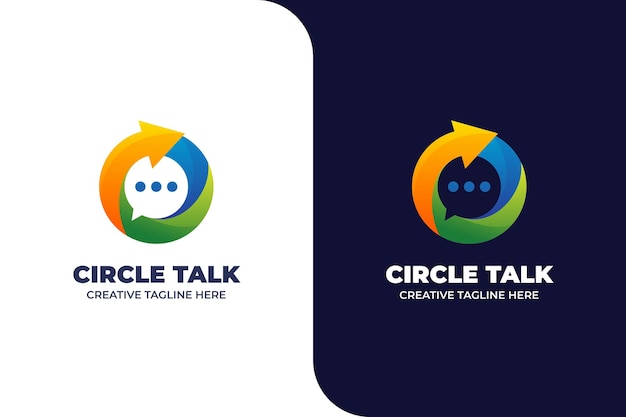 Circle talk chat messenger mobile app logo