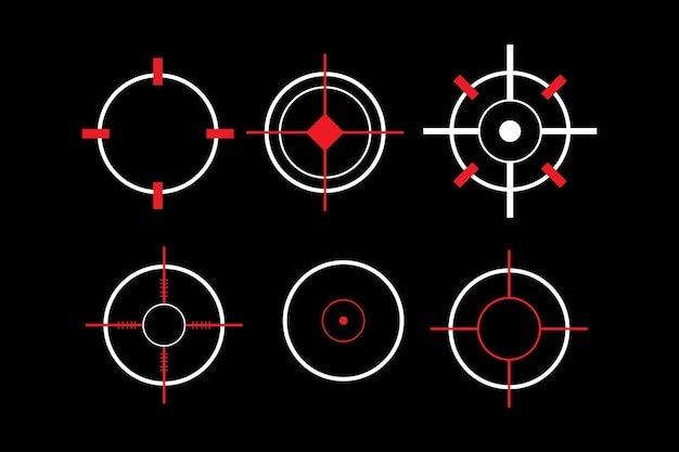 Vector circle target symbol vector design