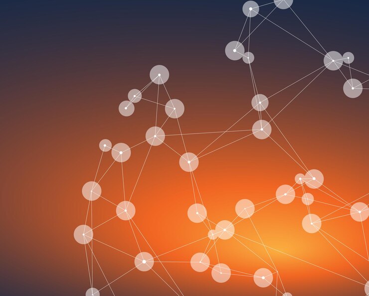 Vector circle technology background