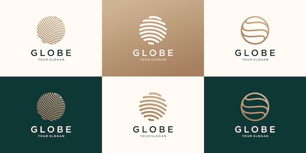 Circle technology logo design template