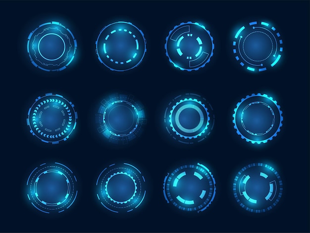 Vettore tecnologia circle nuova