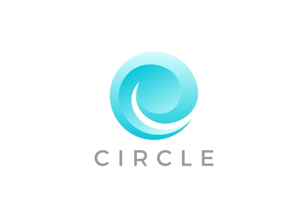 Circle Wave Logo icon.