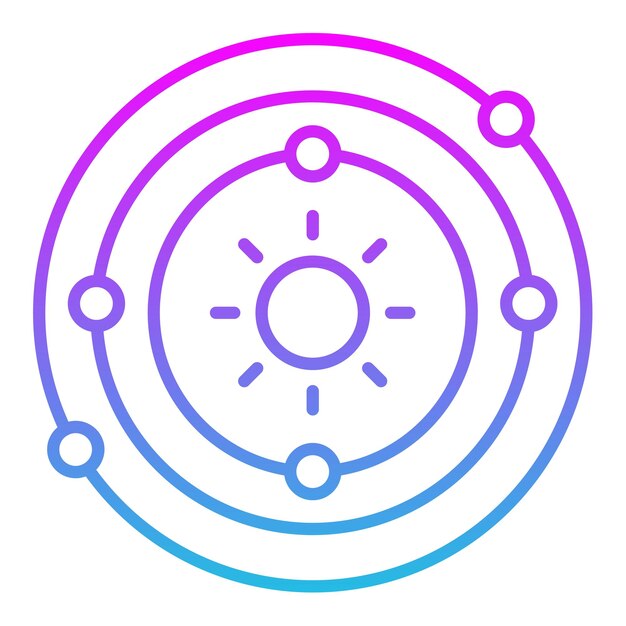 a circle with a blue and pink circle with a blue circle in the center