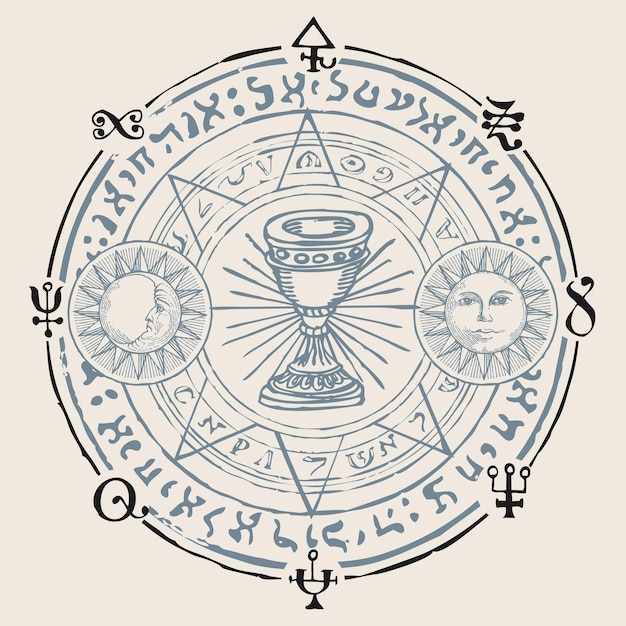a circle with the word " god " on it
