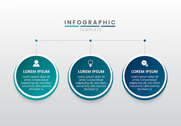 A circle with the words infographics on it