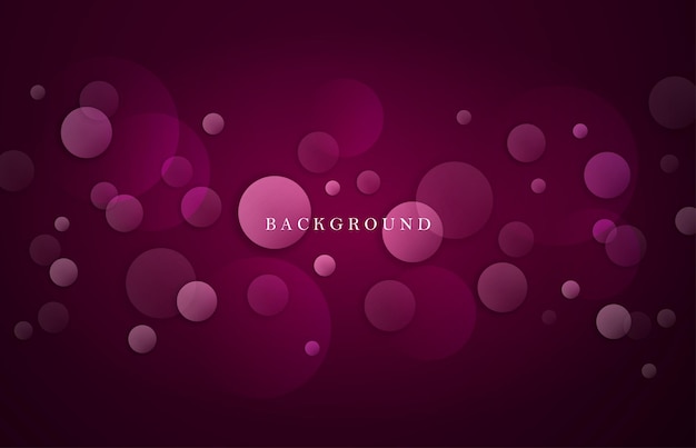 Circles are drawn randomly on a dark burgundy background