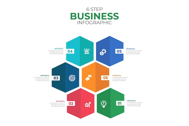 Vector circles organisatie missie visie en waarden creatieve bedrijfspresentatie infografische sjabloon