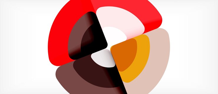 Vector circles and triangles design abstract background