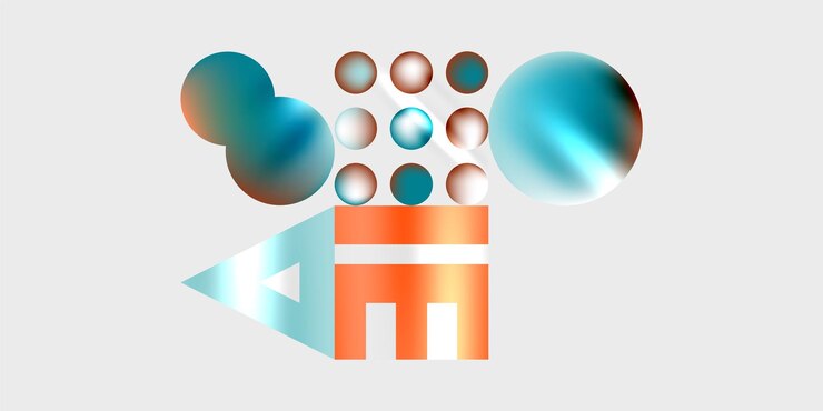 Vector circles and triangles modern art vector illustration for wallpaper banner background card book illustration landing page