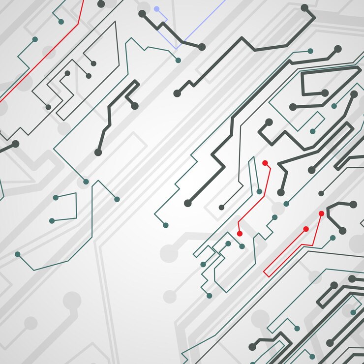 Vector circuit board background