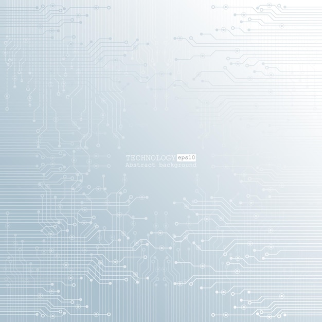 ベクトル 回路基板チップセット技術的要素を持つ抽象的な技術の背景