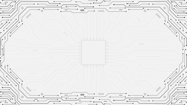 Vector circuit board isolate on white background circuit board texture ai artificial intelligence futuristic motherboard design with data connections processor html code vector illustrationx9