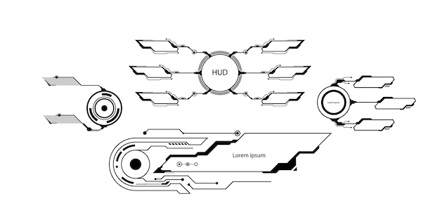 Scheda di circuito. sfondo di tecnologia. concetto centrale della cpu dei processori del computer. chip digitale della scheda madre. illustrazione vettoriale.