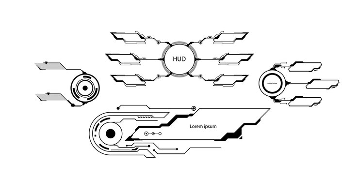 Vector circuit board. technology background. central computer processors cpu concept. motherboard digital chip. vector illustration.