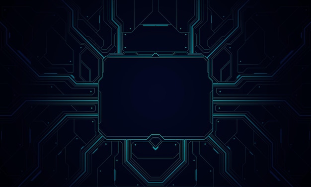 Circuit Board Technology Information Pattern Concept Vector Background