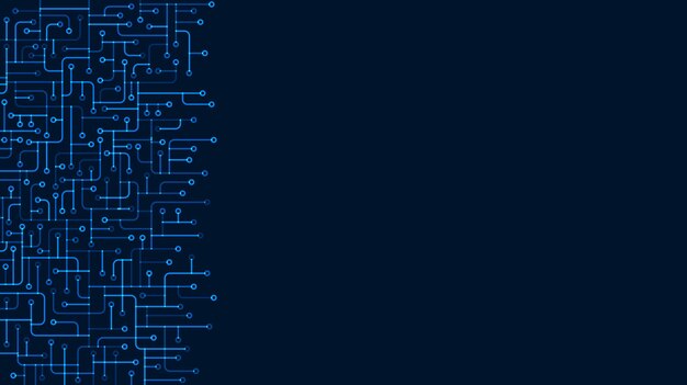 回路基板のベクトルの背景電子コンピューター ハードウェア技術マザーボード