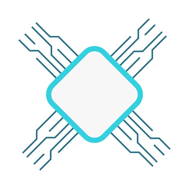 Vector circuit board vector design element