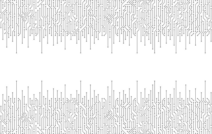 Vector circuit board vector illustration hightech technology background