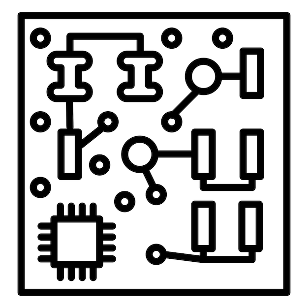 벡터 회로판 터 일러스트레이션