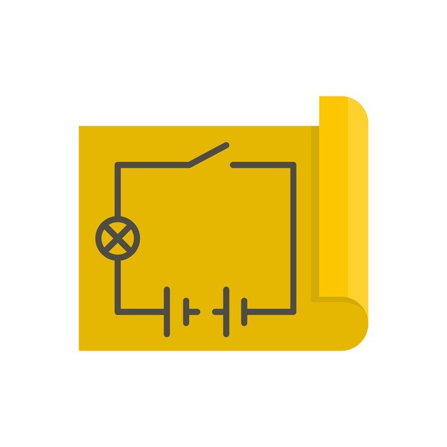 Circuit icon Flat illustration of circuit vector icon for web