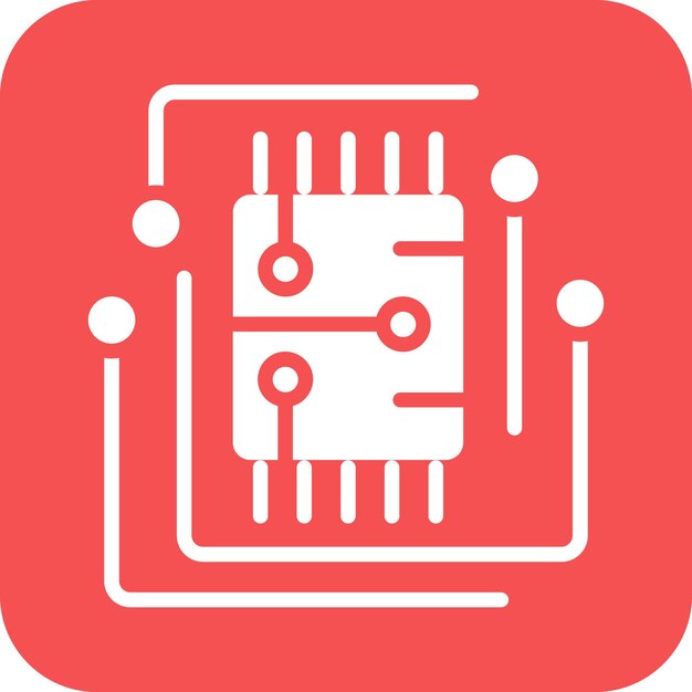 Vettore stile dell'icona del circuito