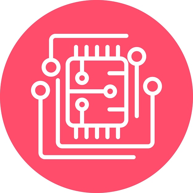Vettore stile dell'icona del circuito