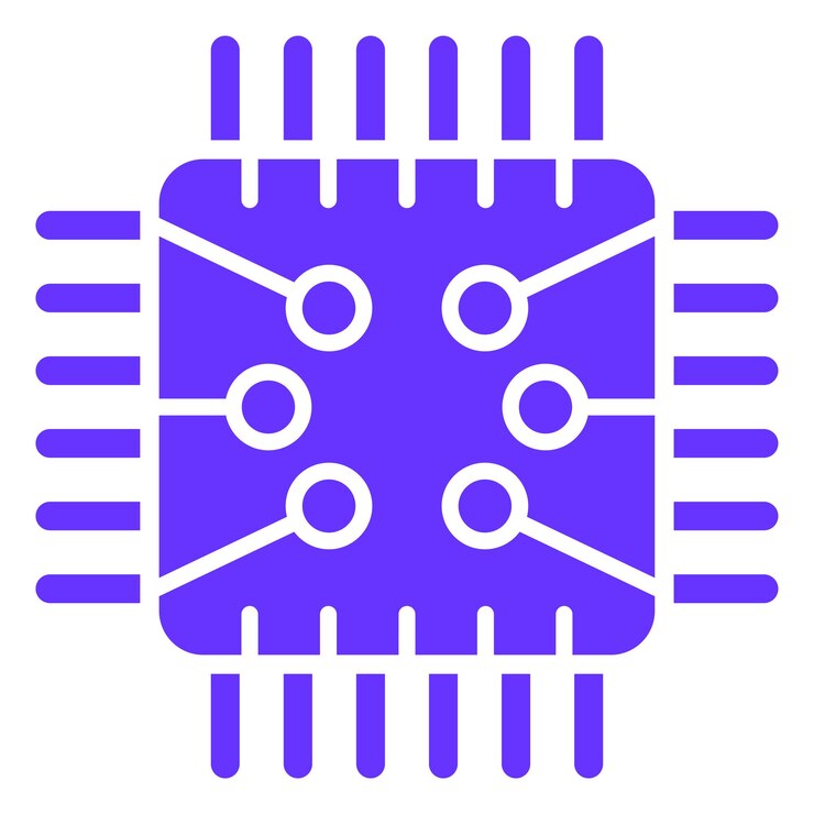 Vector circuit icon style