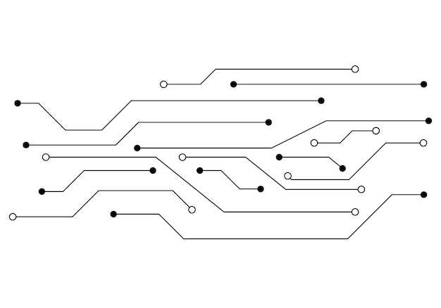 Vector circuit illustration design