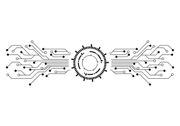 Disegno dell'illustrazione del circuito