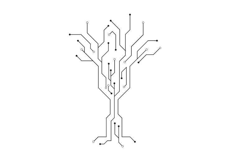 Vector circuit illustration design