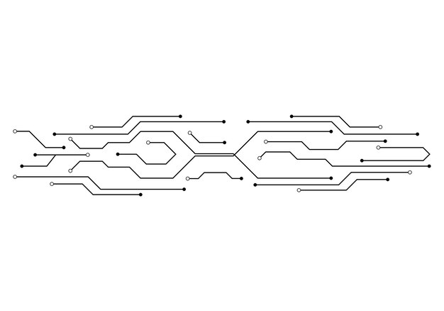 Vector circuit illustration design