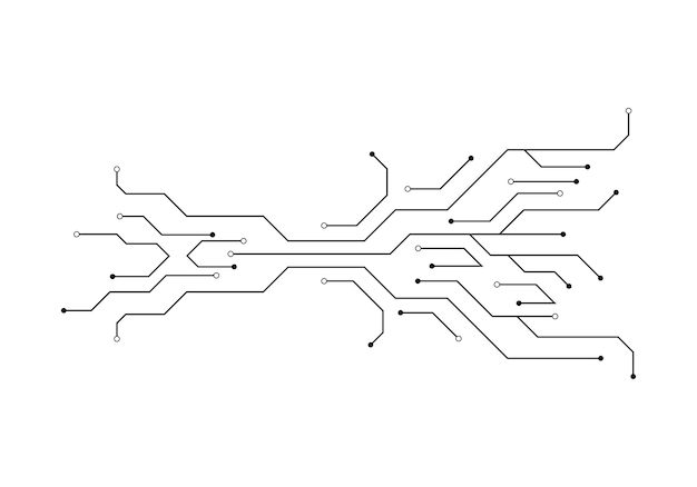 Vector circuit illustration design