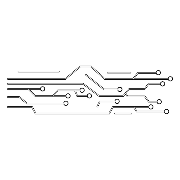 Circuit logo sjabloon vector pictogram illustratie ontwerp