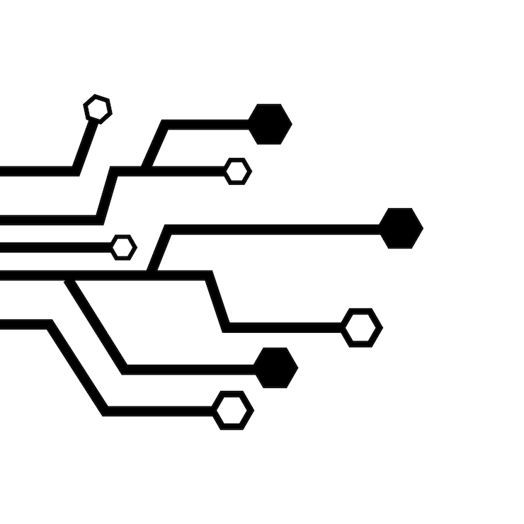 Vector circuit logo sjabloon vector pictogram illustratie ontwerp