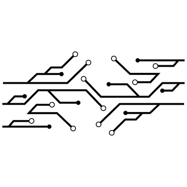 Circuit logo sjabloon vector pictogram illustratie ontwerp