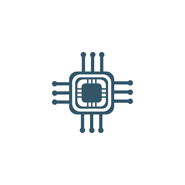 Circuit logo technology vector template