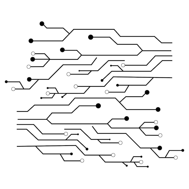 회로 로고 템플릿 벡터 아이콘 일러스트 디자인