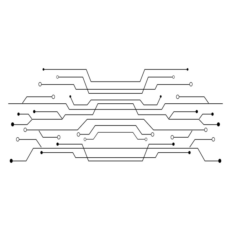 Vector circuit logo template vector icon illustration design